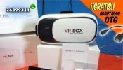 VR BOX 2.0 gafas lentes de realidad virtual 3D Gratis!! adaptador OTG $30// combo mas control bluetooth Adroid e iOS $50